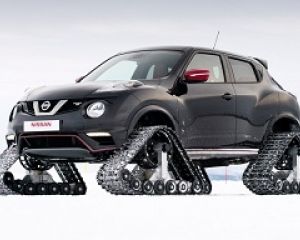 Nissan Juke сделали гусеничным (видео)