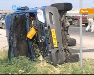 В ДТП под Феодосией пострадали одиннадцать россиян (видео)