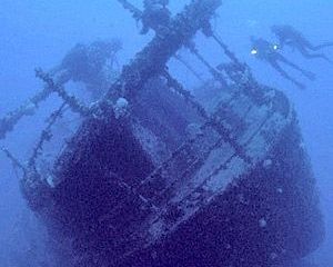 В Черном море найден затонувший корабль с боеприпасами
