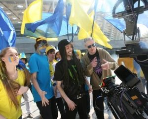 Як знімали гімн Євро-2012: багато міліції, медиків і техніки