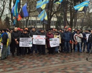 Митинг под Радой: шахтеры огласили свои требования (ФОТО)