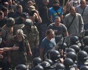 Драку под Радой и взрыв гранаты снял дрон (ВИДЕО)