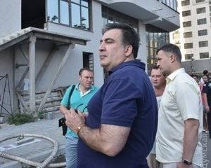 Саакашвили приехал на пожар в Одессе (ФОТО)