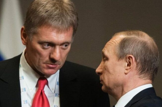 Дмитро пєсков і Володимир Путін