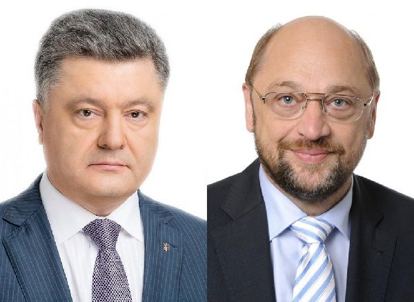Петро Порошенко і Мартін Шульц