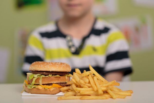 39791304 - hamburger and french fries for unhealthy lunch
