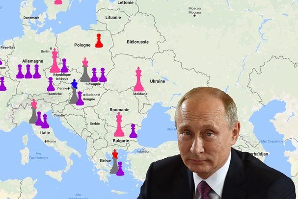 Фанати Путіна в Європі: карта русофільських партій