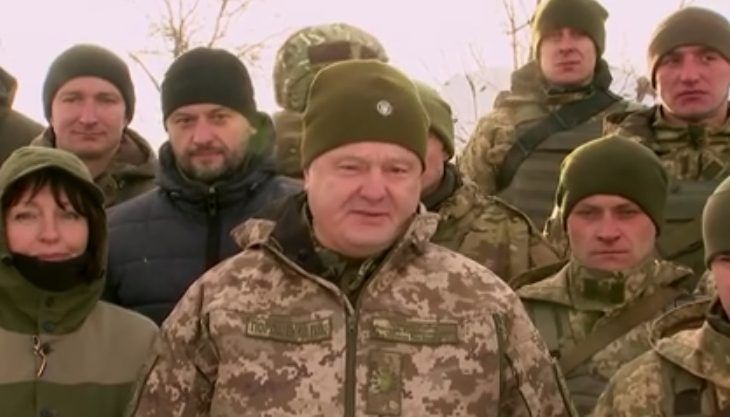 Порошенко з передової привітав ЗСУ зі святом Петро Порошенко
