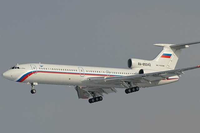 Минобороны РФ: Ту-154 мог разбиться в результате теракта