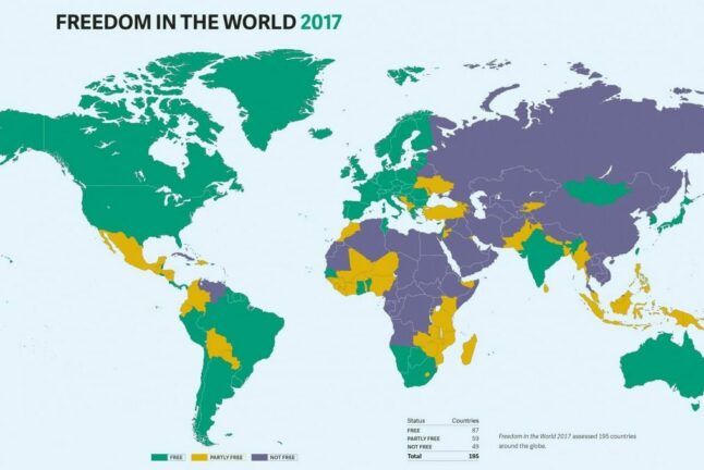 Freedom House опубликовал карту Украины без Крыма