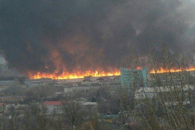 У Луганську вибухнув склад ПММ