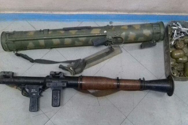 На Донбассе нашли тайник с российским оружием