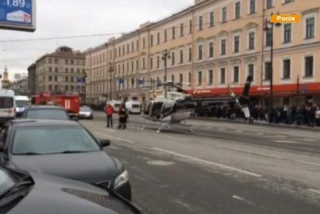 Теракт в Петербурге. Город парализован, пострадавших забирают вертолеты