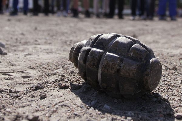 Боевая граната Ф-1 на детской площадке в Киеве