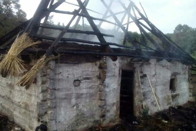 В Пирогово сгорел дом-экспонат