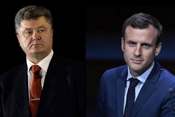 Порошенко зустрінеться з Макроном для пошуку рішення щодо Донбасу