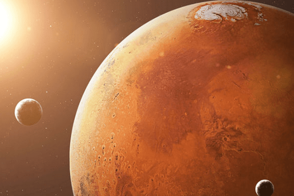 NASA показало проходження супутника навколо Марса