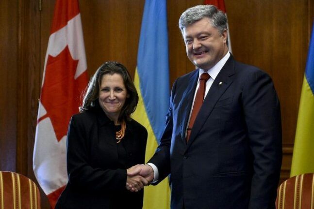 Порошенко і Фріланд
