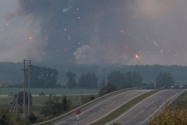 На складах в Калиновке продолжают взрываться боеприпасы калиновка