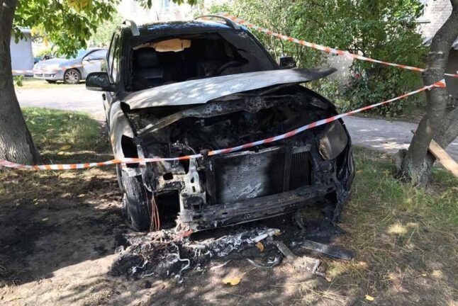 Авто після вибуху