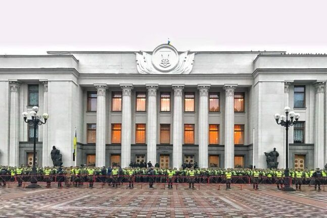 Акція протесту в Києві. Урядовий квартал перекритий