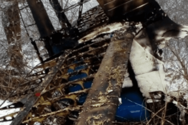 В России самолет Ан-2 упал между домами Літак