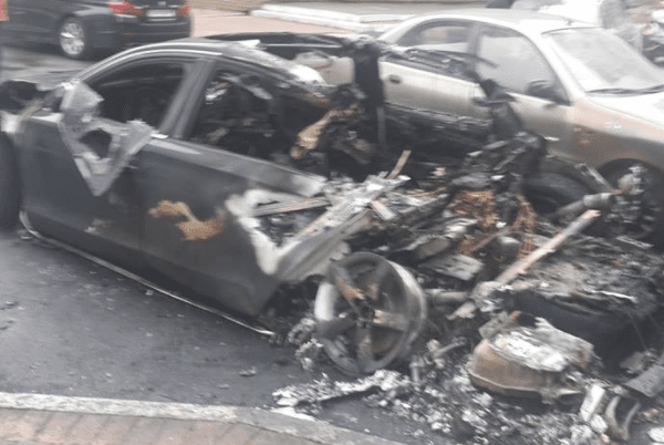 В центре Киева взорвался автомобиль Вибух авто