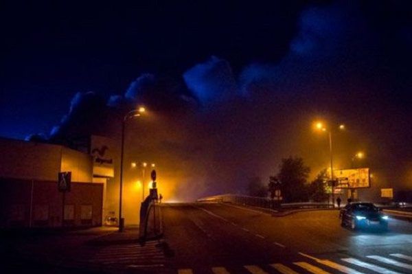В Киеве ночью горел Ашан