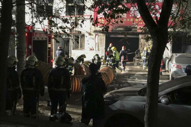 В пожаре в Китае погибли 19 человек