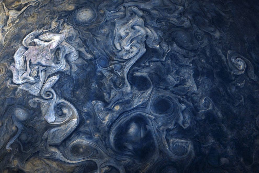 NASA показало як виглядають хмари на Юпітері Хмари на Юпітері