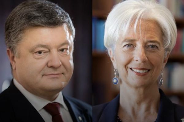 О чем договорился Порошенко с главой МВФ