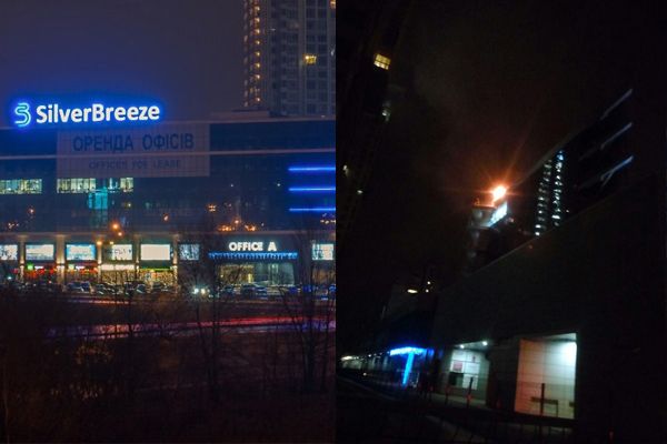 У Києві горів ТЦ Silver Breeze