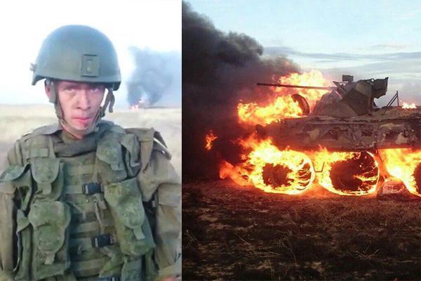 У Росії військовий підпалив БТР, намагаючись розігріти їжу