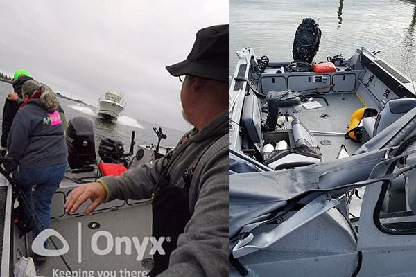 Рибалки дивом врятувалися за секунду до краху катера
