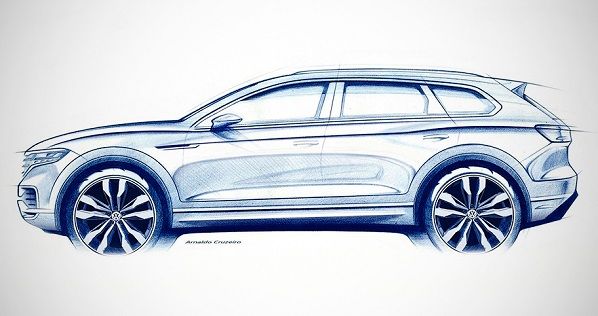 Touareg 2019: Volkswagen впервые рассекретил дизайн