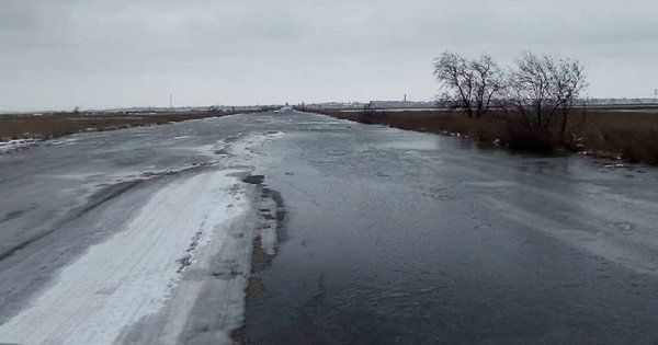 Азовське море відрізало Арабатську стрілку від материка