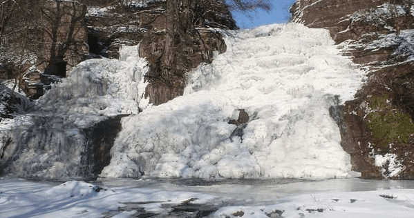 Замерз найбільший водоспад України