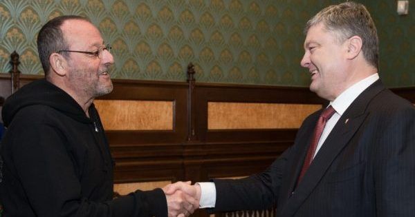 Жан Рено рассказал Порошенко о красоте Карпат