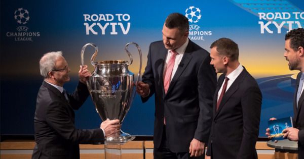Кличко презентовал Киев как место проведения финала ЛЧ УЕФА на жеребьевке полуфинала турнира