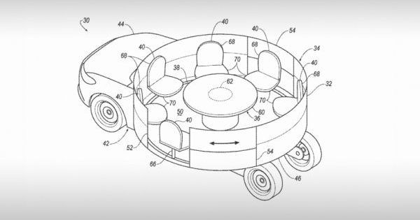 Купол и стол посередине: Ford создает автомобиль-карусель