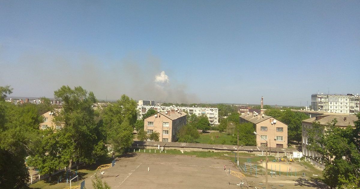 На складі боєприпасів у Балаклеї вибухи (ОНЛАЙН) На складі боєприпасів у Балаклії вибухи