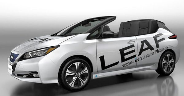 Неожиданно: японцы показали Nissan Leaf 2018 кабриолет