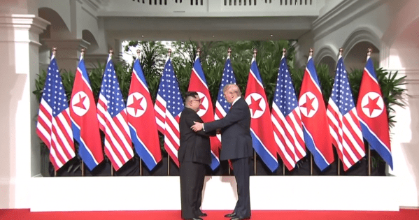 Исторический момент: Трамп и Ким Чен Ын встретились в Сингапуре встреча трампа и ким чен ына