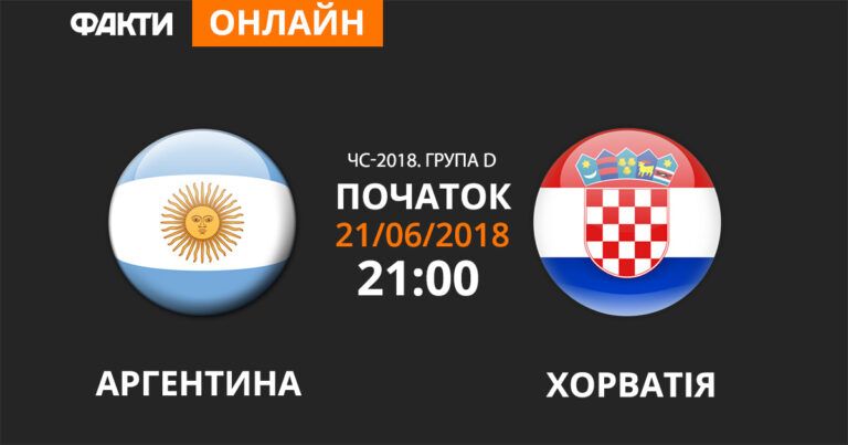 Аргентина — Хорватия: смотрите онлайн трансляцию ЧМ-2018