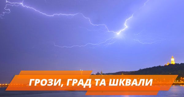 Штормове попередження в Україні: де чекати зливи та град