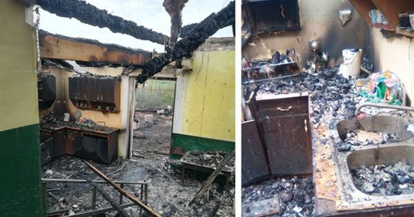 У Закарпатській області згорів дитячий садок ромів