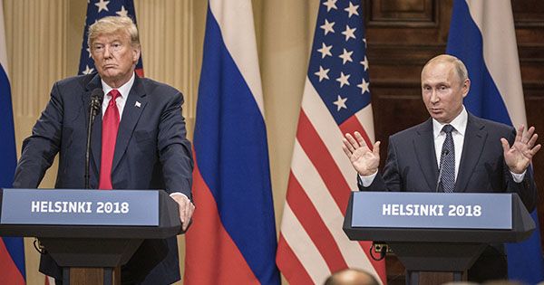 Путін: РФ і США опрацюють нові ідеї врегулювання конфлікту на Донбасі Дональд Трамп і Володимир Путін