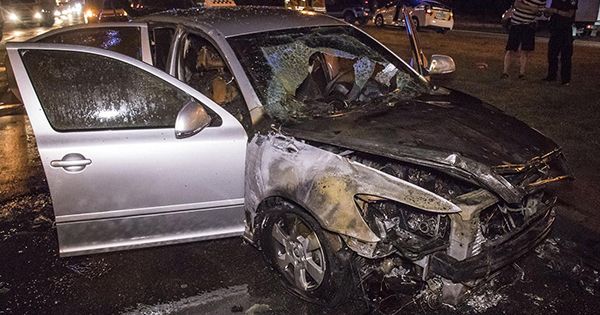 У Києві на АЗС вибухнув автомобіль