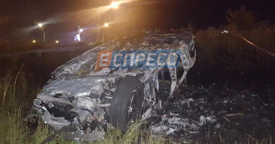ДТП в Киеве: водитель авто сгорел заживо ДТП