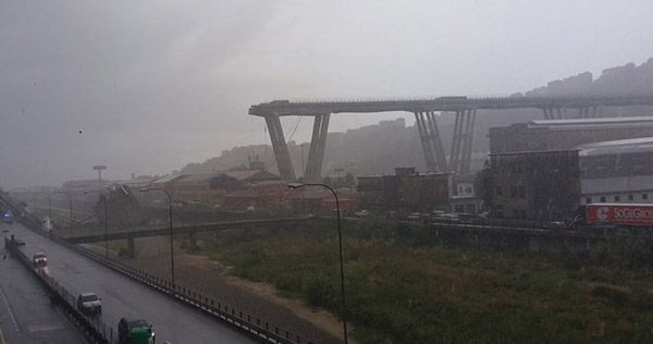 Обвал мосту в Генуї